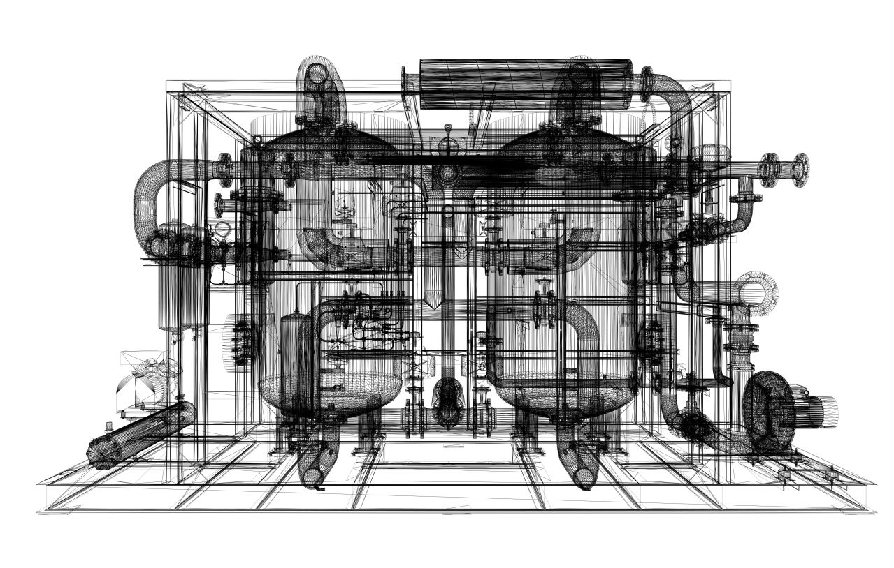 Mechanical engineering sketch